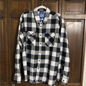 Dixxon The Strut Blue and Black Flannel Shirt
